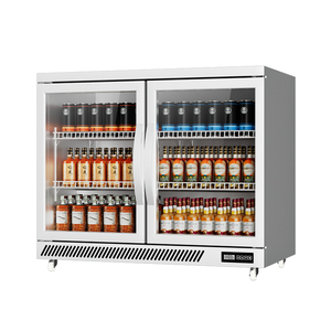 Réfrigérateur à boissons avec porte en verre et éclairage LED, armoire réfrigérée pour bar, armoire à vin, mini réfrigérateur de bar - Product Image 1