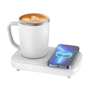 2 в 1 кружка для кофе теплее с беспроводным зарядным устройством холодильное оборудование/контроль температуры нагрева беспроводной кофейная чашка зарядное устройство