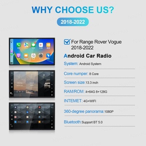 NaviHua Autoradio GPS 13,3 pouces avec Carplay pour Land Rover Vogue 2018-2022, lecteur multimédia vidéo, autoradio stéréo - Product Image 6