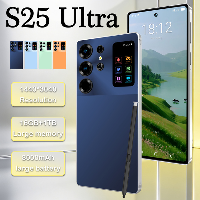 Highly Recommend 2026 S25 Ultra 5G Smartphone 4K Display 16G+1T UK Global Unlocked 8000mAh Battery New Condition