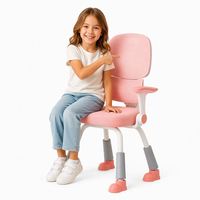 Chaise d'étude ergonomique moderne pour enfants, protection double du dos, hauteur réglable, chaise de bureau