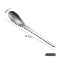 Ensemble de couverts en acier inoxydable 304 mat, couteau à steak, fourchette de table, cuillère à dessert, cuillère à thé pour la maison, la cuisine, la table