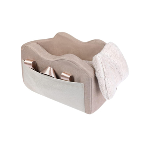 Asiento de Coche de Lujo para Perros, Asiento Elevador para Consola Central, Cierre de Cremallera de Plástico Oxford, Diseño Sólido, Ecológico, para Perros Pequeños (Gris Oscuro) - Product Image 1