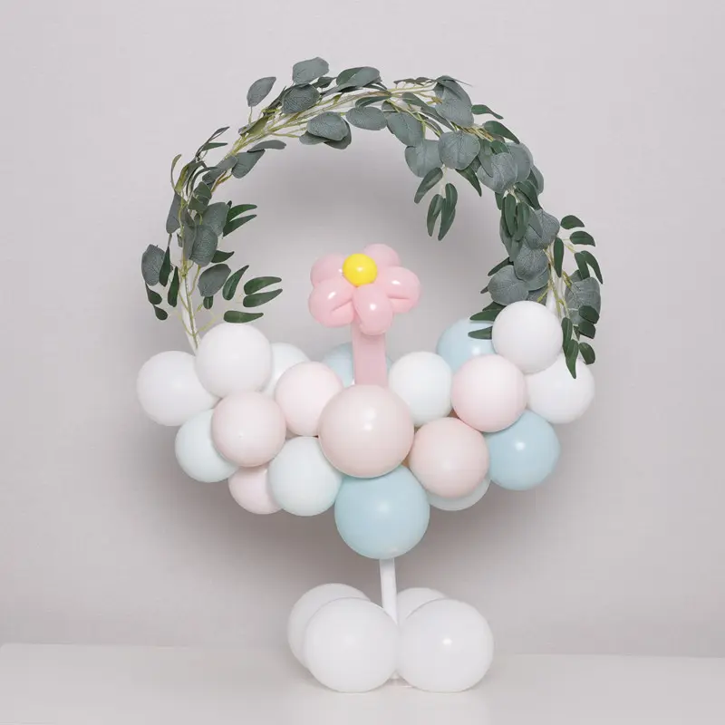 Balloon ring column support stand arch frame balloon table floating in the air circle birthday party wedding decorations