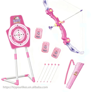 EPT Pink Single Bow and Arrow Gift Toy Arrow Game Venta al por mayor <span class=keywords><strong>Niños</strong></span> Popular <span class=keywords><strong>Juegos</strong></span> de tiro para <span class=keywords><strong>niños</strong></span> Juguetes Set <span class=keywords><strong>con</strong></span> objetivo - Product Image 3