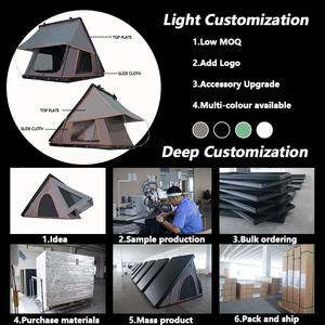 <span class=keywords><strong>Tienda</strong></span> de Campaña para Techo de Auto Modelo 2025, <span class=keywords><strong>Tienda</strong></span> de Campaña Triangular para Acampar al Aire Libre, 4 Estaciones, Color Negro Carbón, en Venta - Product Image 6