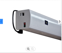 Écran de Projection de projecteur Intelligent motorisé, qualité supérieure, tissu gris ALR, cristal/diamant, noir