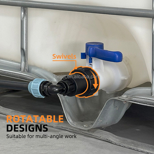 <span class=keywords><strong>Adaptateur</strong></span> de réservoir IBC BSP mâle 1/2" 3/4" 1" S60x6 à filetage grossier, raccord de vanne de réservoir d'<span class=keywords><strong>eau</strong></span> pour l'irrigation de jardin et le tuyau de carburant - Product Image 4