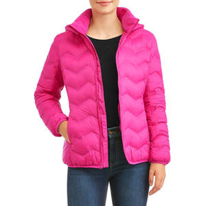 Veste matelassée pour femme de haute qualité, respirante, imperméable, coupe-vent, écologique, en nylon fini, pour l'automne et l'hiver, vente en gros - Product Image 4