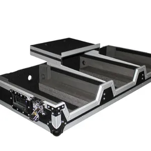 Caja de vuelo personalizada para dj, equipo de música de madera contrachapada de aluminio de alta calidad