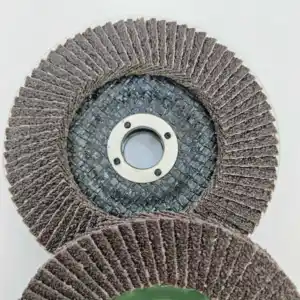 Ondersteuning Maatwerk Flap Disc 5 Inch Alumina Glasvezel Netwerk Flap Schijf Voor Metalen Polijsten En Polijsten