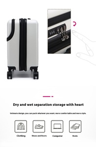 <span class=keywords><strong>Valise</strong></span> à roulettes à ouverture frontale de 18 pouces Petit bagage en PP avec verrouillage par mot de passe pour enfants et adolescents <span class=keywords><strong>Valise</strong></span> de voyage - Product Image 5