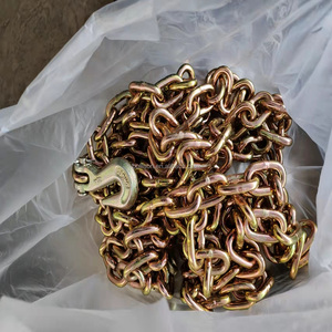 Gancho de agarre de horquilla de grado 80 Gancho de agarre de cadena <span class=keywords><strong>Likn</strong></span>/Encuadernación industrial Levantamiento galvanizado/Heavy Duty 5/16 ''X 20 Foot Binder Chain - Product Image 2