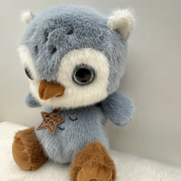 Peluche hibou moelleuse, idéale comme prix pour machine à griffes et cadeau romantique pour couple, décoration de bureau à domicile