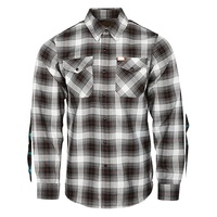 Chemises en flanelle à carreaux pour hommes, personnalisables, de haute qualité