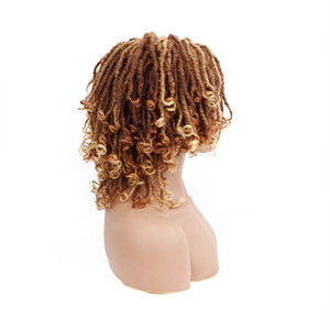 Short Soft <strong>Dreadlocks</strong> Crochet Braids <strong>Synthetic</strong> Bundle Hair Weave Extension for Wig - Product Image 4
