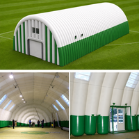Tente gonflable géante à colonnes d'air, très demandée, pour l'entraînement de football et le stockage, avec conception personnalisable gratuite