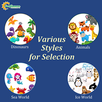Kit de Manualidades de Fieltro para Coser, Set de Animales de Fieltro Precortados con Agujas, Tijeras e Hilos Seguros, Regalo Creativo Educativo de Artes y Manualidades