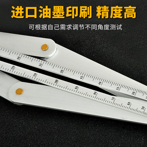 Diagonal Ruler Aluminum Alloy Metric 1mm Division Carpentry Ceiling Decoration <b>Measuring</b> <b>Tool</b> - Product Image 5