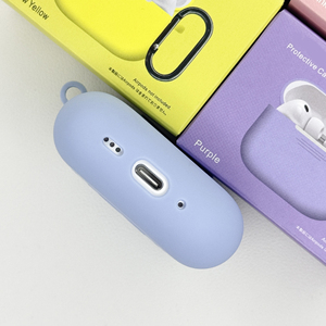 Housse de protection pour écouteurs en silicone de couleur unie pour Airpods Pro <span class=keywords><strong>3</strong></span>ème génération avec boîte d'emballage Étui pour écouteurs en silicone - Product Image 3
