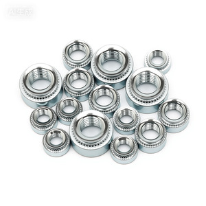 Tuercas de Presión Métricas M2 M2.5 M3 M4 M5 M6 M8 M10, Roscado Derecho, Grado B, Nivel 8.8, Acero al Carbono, Recubrimiento de Zinc Azul/Blanco - Product Image 1