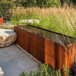 Fontaine d'eau <span class=keywords><strong>en</strong></span> acier Corten rideau <span class=keywords><strong>de</strong></span> pluie extérieur pour <span class=keywords><strong>jardin</strong></span> petite arrière-cour maison dispositif d'eau - Product Image 2