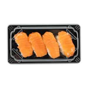 Envasado de alimentos de plástico transparente desechable japonés más vendido de 5 oz con tapa transparente apilable para un envasado de alimentos eficiente para sushi - Product Image 3
