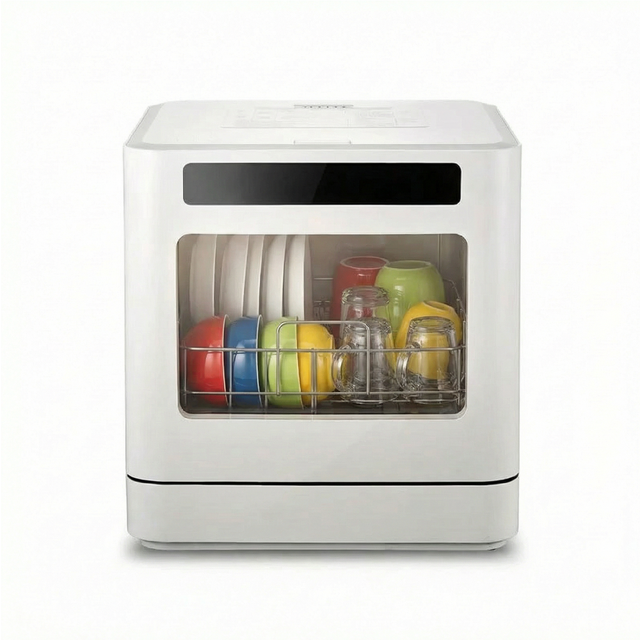 Desktop Countertop Dishwasher Intelligent Fully Automatic Sterilization High Temperature Installation-Free Hotel Household 5