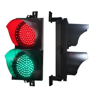 高亮度交通信号灯200毫米红绿两方面交通灯出售