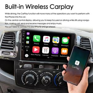 Reproductor Multimedia para Auto con CarPlay de 9 Pulgadas y 128 GB con Voz AI para Toyota Fortuner Hilux Revo Vivo 2007-2015, Estéreo para Auto, Navegación Automática - Product Image 5