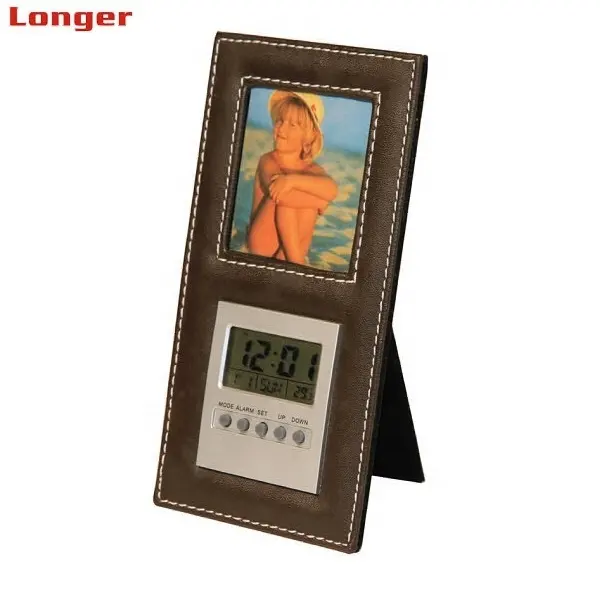 LG3019 — cadre Photo numérique en cuir Pu, cadre de Photo numérique décoratif en vrac
