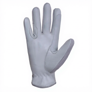 Gants en cuir de qualité supérieure à doigts entiers avec sangle de poignet réglable pour l'équitation et les activités estivales en plein air, unisexe - Product Image 3