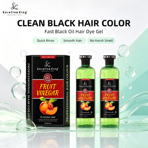 Crema Colorante per <span class=keywords><strong>Capelli</strong></span> Nera alla Frutta 500ml*2 <span class=keywords><strong>Senza</strong></span> <span class=keywords><strong>Ammoniaca</strong></span>, Tinta Organica a Base di Erbe, Gel Colorante Super Nero Permanente - Product Image 1