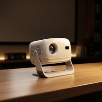 Mini Proyector B12 Actualizado 2026 con WiFi, Bluetooth, Soporte 1080P 4K, Full HD, Corrección Trapezoidal Automática, Cine en Casa Portátil, Proyector Inteligente