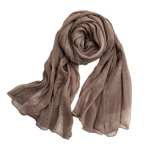 Factory Wholesale Striped <b>Scarf</b> for Women, High Grade Lightweight Shawl Travel Vacation Decorative Ladies Headscarf Wrap - Product Image 5