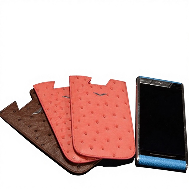 Fashion Wholesale China Manufacturer Luxury Waterproof Genuine Leather Custom Detachable Phone Case for Vertu OEM/ODM Service