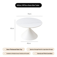 Table d'appoint ronde en acier au carbone, table basse, style minimaliste moderne, table basse ronde pour hôtel de luxe, salon