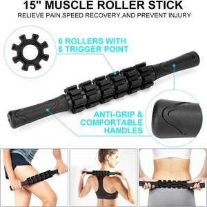 ชุดอุปกรณ์ออกกำลังกายแบบใหม่ ไม้โยคะ ฟิตเนส นวดหลังเพิ่มความกระชับกล้ามเนื้อ พร้อมลูกกลิ้งโฟม EPP และลูกบอลนวด TPE - Product Image 4