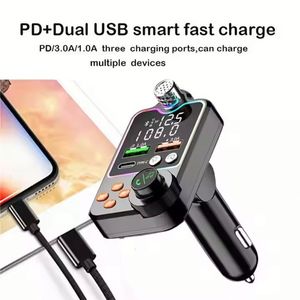 FM Transmitter PD Type C <b>USB</b> Q15 Car Charger Dual <b>USB</b> Car <b>Mp3</b> <b>Player</b> Charger Kit Cigarette Lighting Receiver Adapter - Product Image 5