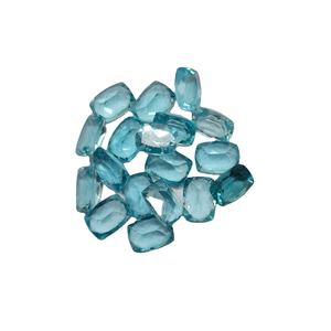 อัญมณีอะพาไทต์สีฟ้าธรรมชาติขนาด12กะรัตตัดเหลี่ยมเพชรพลอยหลวมสำหรับการรักษา - Product Image 1