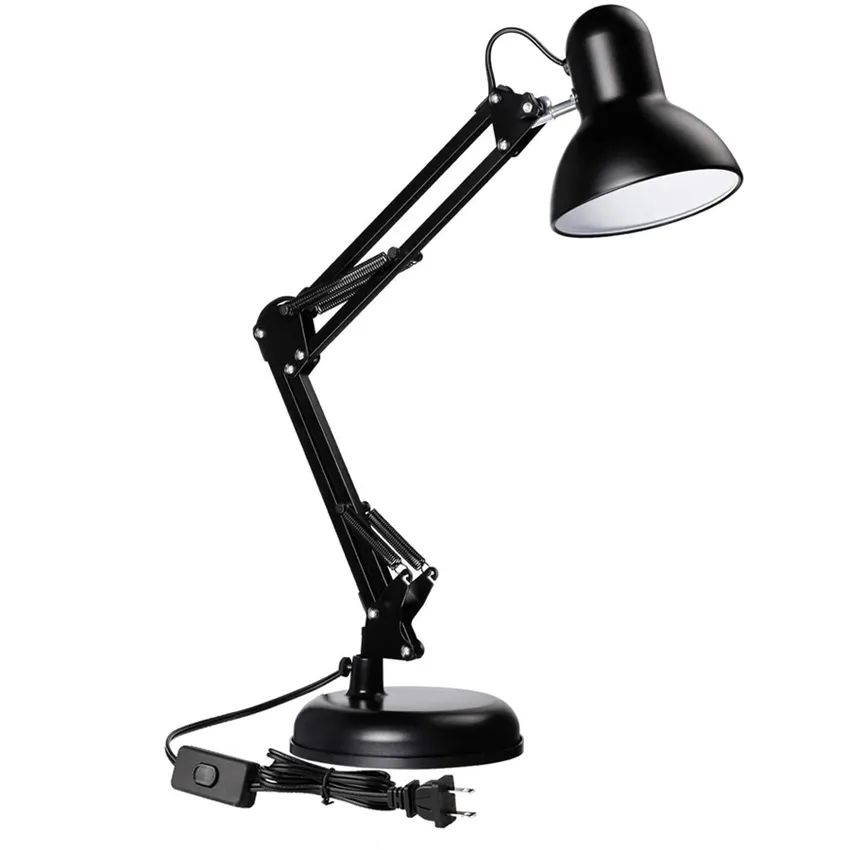 Modern Adjustable Swing Arm Desk Lamp Reading Table Study Light Classic Lamp