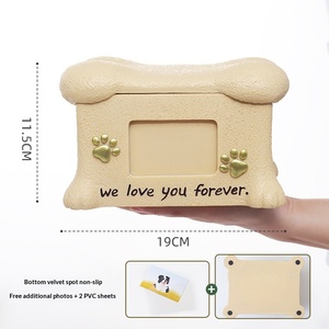 Köpek Kedi Külleri için evcil hayvan urnu Anıt Hatıra Kutusu Kemik Şekli Reçine Kremasyon Kabı Cenaze Malzemeleri - Product Image 4