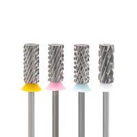 Forets à ongles en carbure pour le lissage des ongles Petit baril 5.35mm Gel UV Fraises à ongles en carbure Mèche à cuticules