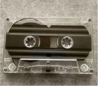 Cassette audio vierge transparente personnalisée en gros, 30, 60, 90 minutes, style vintage, pour enregistrement, mixtape, support multimédia, musique DIY