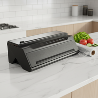 Scelleuse alimentaire électrique portable de type trapézoïdal améliorée en acier inoxydable 80Kpa, contrôlée par application, pour une conservation optimale des aliments en famille