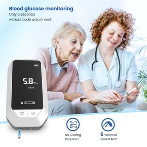 Offre Spéciale : Testeur Intégré 3-en-1 de Glycémie, Tension Artérielle et Acide Urique – Bandelettes de Test de Glycémie <span class=keywords><strong>pour</strong></span> Mesure Triple de la Glycémie, de la Tension Artérielle et de l'Acide Urique - Product Image 6