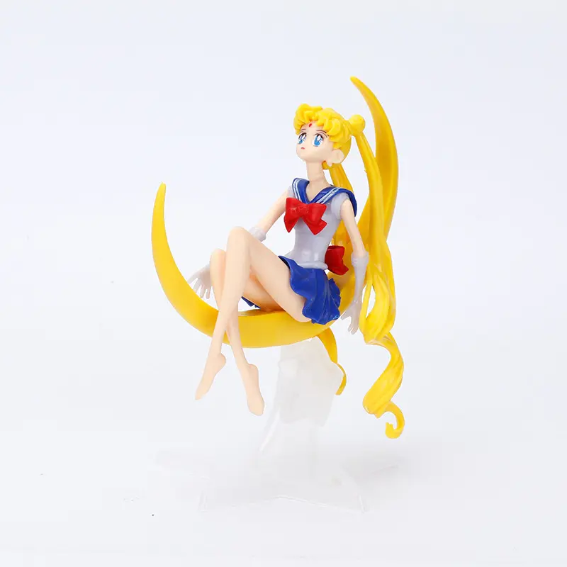 Sailor Moon anime PVC Kawaii Anime Figure Japanese Anime longhair girls Action Figure