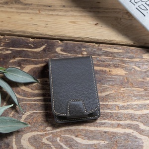 Retro Slim Minimalist Front Pocket <b>Wallet</b> RFID Function Vintage Style Open Closure Short <b>Compact</b> Credit Card Bank ID Card Case - Product Image 2
