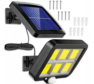 160 COB LED Solar Powered Light Outdoors PIR Motion Sensor Waterproof Wall Emergency Street Security Lamp For Garden Decoration