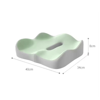 Coussin de siège de chaise de bureau en mousse à mémoire de forme Coccyx Butt Oreiller pour le soulagement de la douleur du coccyx Voiture Ordinateur Bureau Oreiller lombaire Coussin de siège